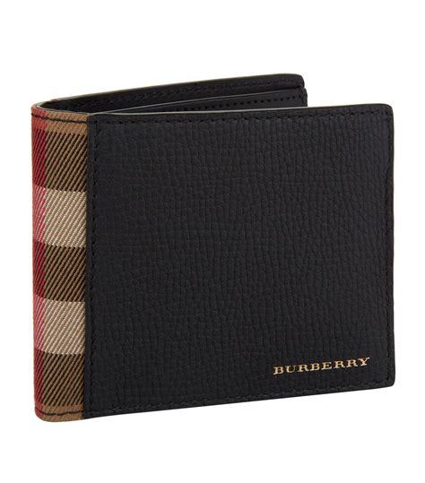 burberry black london folding men bifold wallet for sale